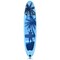 Blue PVC Inflatable Paddle Board Non-Slip Deck Adjustable Paddle Portable